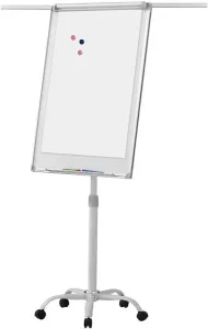 Flipchart tabuľa na kolieskach, biela, 60 x 90 cm #1807927