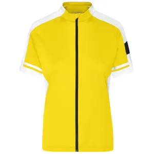 James & Nicholson Dámsky cyklistický dres JN453 - Slnečná žltá | S