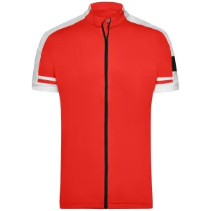 James & Nicholson Pánsky cyklistický dres JN454 - Červená | XL