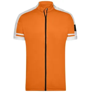 James & Nicholson Pánsky cyklistický dres JN454 - Oranžová | L