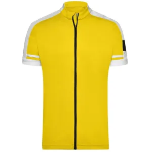 James & Nicholson Pánsky cyklistický dres JN454 - Slnečná žltá | L