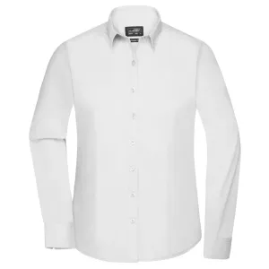 James & Nicholson Dámska košeľa s dlhým rukávom JN677 - Biela | L #1405055