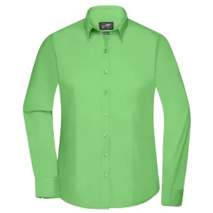 James & Nicholson Dámska košeľa s dlhým rukávom JN677 - Limetkovo zelená | L #1391020