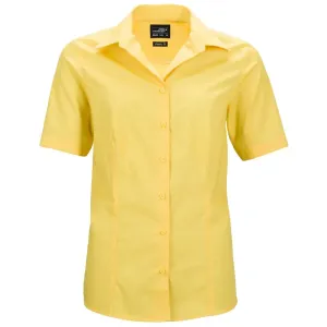 James & Nicholson Dámska košeľa s krátkym rukávom JN643 - Žltá | M #1389947