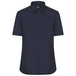 James & Nicholson Dámska košeľa s krátkym rukávom JN679 - Tmavomodrá | S #1390964
