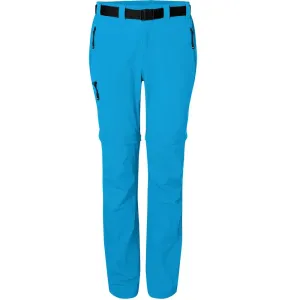 James & Nicholson Dámske outdoorové nohavice s odopínateľnými nohavicami JN1201 - Jasno modrá | M