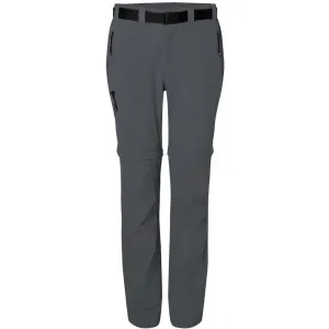 James & Nicholson Dámske outdoorové nohavice s odopínateľnými nohavicami JN1201 - Tmavošedá | L #1391208