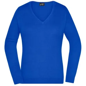 James & Nicholson Dámsky bavlnený sveter JN658 - Kráľovská modrá | S #1392641