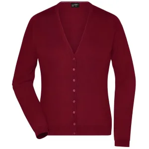 James & Nicholson Dámsky bavlnený sveter JN660 - Bordeaux | XXL #1383165