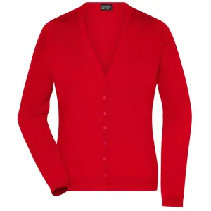 James & Nicholson Dámsky bavlnený sveter JN660 - Červená | XS #1383172