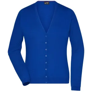 James & Nicholson Dámsky bavlnený sveter JN660 - Kráľovská modrá | XL #1397006