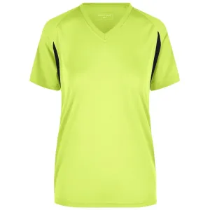 James & Nicholson Dámske športové tričko s krátkym rukávom JN316 - Fluorescenčná žltá / čierna | XS #1389585
