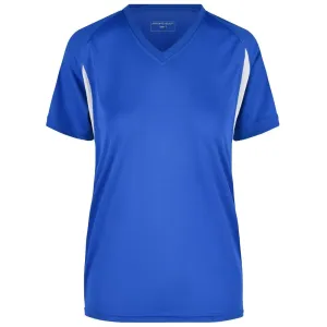 James & Nicholson Dámske športové tričko s krátkym rukávom JN316 - Kráľovská modrá / biela | S #1389589
