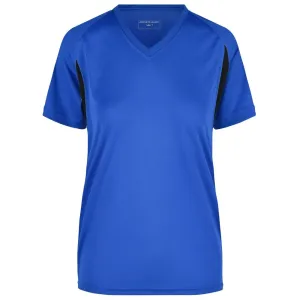 James & Nicholson Dámske športové tričko s krátkym rukávom JN316 - Kráľovská modrá / čierna | M #1416041