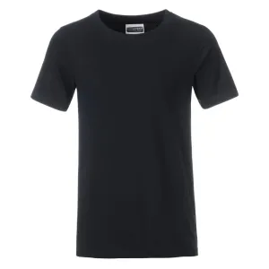 James & Nicholson Klasické chlapčenské tričko z biobavlny 8008B - Čierna | XL #1398596