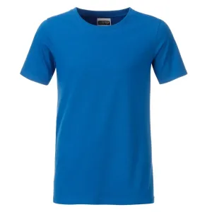 James & Nicholson Klasické chlapčenské tričko z biobavlny 8008B - Kobaltová | XL #1380267