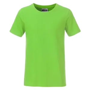 James & Nicholson Klasické chlapčenské tričko z biobavlny 8008B - Limetkovo zelená | L #1387581