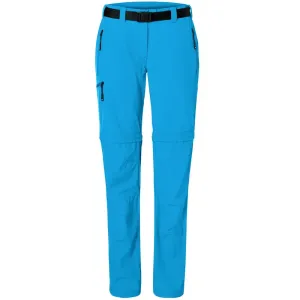 James & Nicholson Pánske outdoorové nohavice s odopínateľnými nohavicami JN1202 - Jasno modrá | L
