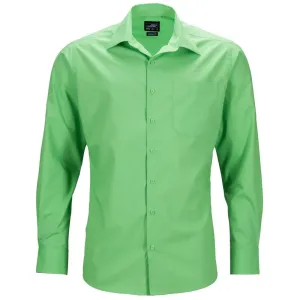 James & Nicholson Pánska košeľa s dlhým rukávom JN642 - Limetkovo zelená | S #1415585