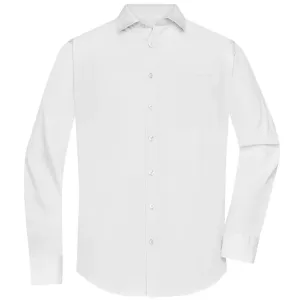 James & Nicholson Pánska košeľa s dlhým rukávom JN678 - Biela | XL