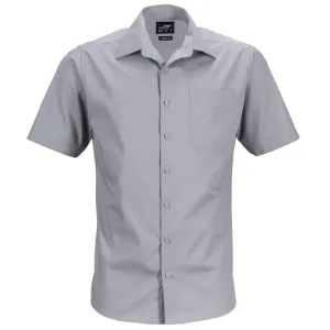 James & Nicholson Pánska košeľa s krátkym rukávom JN644 - Oceľová | XXL #1405302