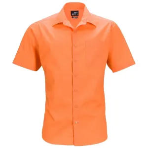 James & Nicholson Pánska košeľa s krátkym rukávom JN644 - Oranžová | M #1382630