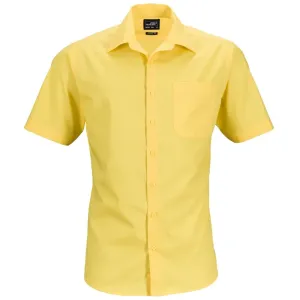 James & Nicholson Pánska košeľa s krátkym rukávom JN644 - Žltá | XL #1389982