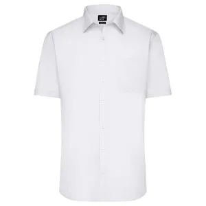 James & Nicholson Pánska košeľa s krátkym rukávom JN680 - Biela | L