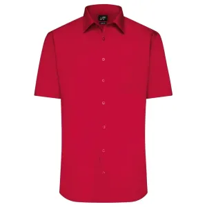 James & Nicholson Pánska košeľa s krátkym rukávom JN680 - Červená | L #1405501