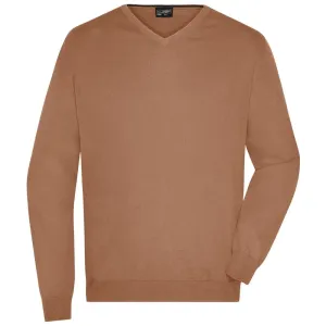 James & Nicholson Pánsky bavlnený sveter JN659 - Camel | L #1383264