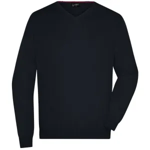 James & Nicholson Pánsky bavlnený sveter JN659 - Čierna | L #1392609