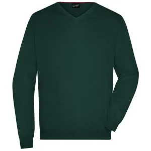 James & Nicholson Pánsky bavlnený sveter JN659 - Lesná zelená | L #1392621