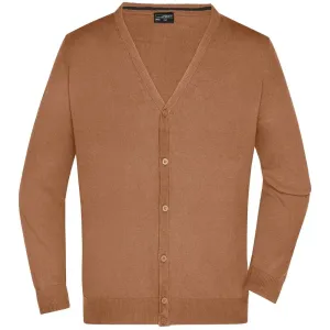 James & Nicholson Pánsky bavlnený sveter JN661 - Camel | S #1383256