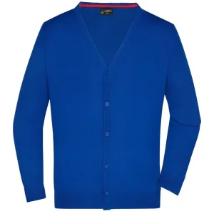 James & Nicholson Pánsky bavlnený sveter JN661 - Kráľovská modrá | S #1392593