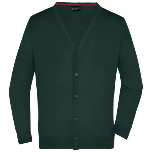 James & Nicholson Pánsky bavlnený sveter JN661 - Lesná zelená | L #1392599