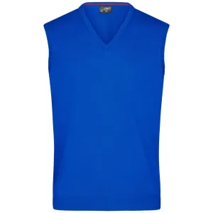 James & Nicholson Pánsky sveter bez rukávov JN657 - Kráľovská modrá | XXXL #1392569