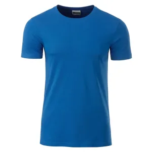 James & Nicholson Klasické pánske tričko z biobavlny 8008 - Kráľovská modrá | M #1405344
