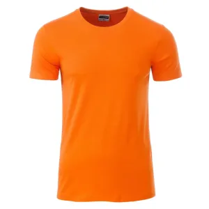 James & Nicholson Klasické pánske tričko z biobavlny 8008 - Oranžová | M #1382694