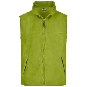 James & Nicholson Pánska fleecová vesta JN045 - Limetkovo zelená | S #1392349