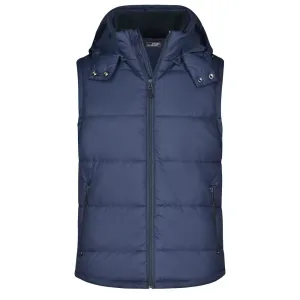 James & Nicholson Pánska zimná vesta s kapucňou JN1004 - Tmavomodrá | M #1392037