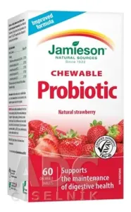 Jamieson Probiotic Chew s príchuťou jahodového jogurtu 60 tabliet