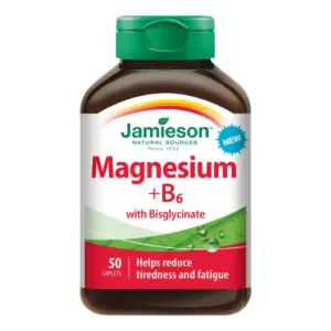 JAMIESON HORČÍK + VITAMÍN B6 S BISGLYCINÁTOM tbl, s vitamínmi B1 a B12, 1x50 ks