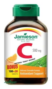 Jamieson Vitamín C 500 mg tablety na cmúľanie s príchuťou pomaranča 100 + 20 tbl ZDARMA #1814670