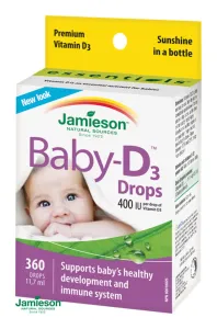 Jamieson Baby-D ™ Vitamín D3 400 IU kvapky 11,7 ml kvapky #1555492