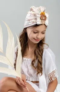 Detská čiapka Jamiks béžová farba biela, z tenkej pleteniny, #206375