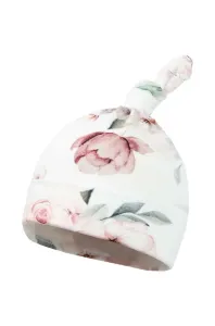 Detská čiapka Jamiks EMILIA ružová farba biela, z tenkej pleteniny #8932306
