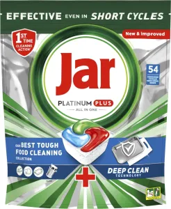 Jar Platinum Plus All In One Kapsuly Do Umývačky Riadu, Fresh Herbal Breeze, 54 Kapsúl