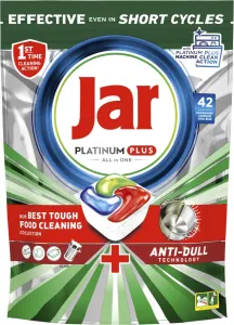 Jar Platinum Plus All In One Kapsuly Do Umývačky Riadu, Cool Blue, 42 Kapsúl
