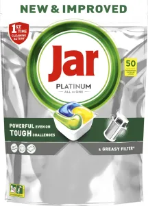 Jar Platinum All In One Kapsuly Do Umývačky Riadu Citrón, 50 Kapsúl