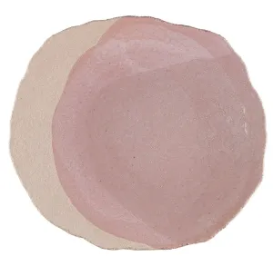 Jars Wabi jedálenský tanier, 27 x 30 cm, ružová 963488